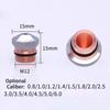 Double Layer DNE Laser Cutting Nozzle 1 PCS D15 M12 H15 High Power Fast Cooling For Sheet Metal Industry