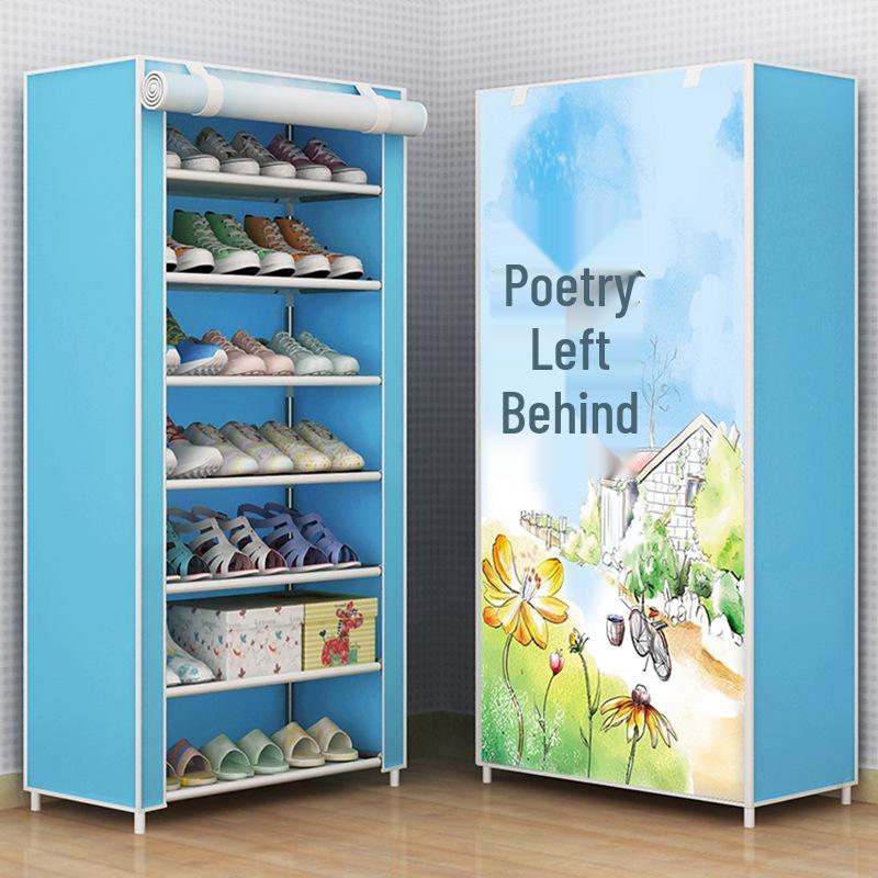 F-Style Dustproof Shoe Cabinet: Multi-Layer Cloth Cabinet & Storage Rack for Shoes