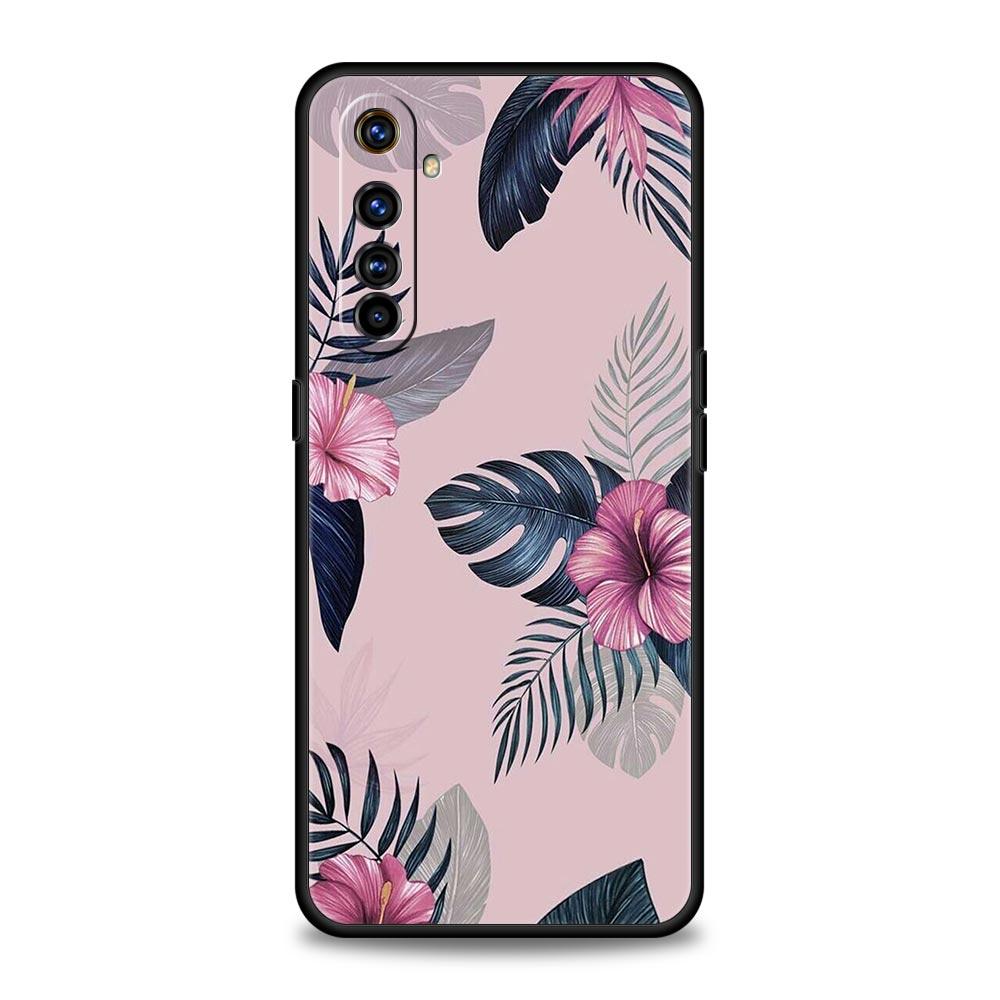 Vintage Banana Leaf Flower Phone Case For Realme 12 11 10 9 8 5G 7 6 GT5 GT3 GT2 Pro Plus C21 C11 C25 C35 GT Neo 2 3 3T 5 Cover