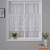 Breathable Sheer White Curtains for Window Stylish Lace Designs Kitchen Dining Decoration