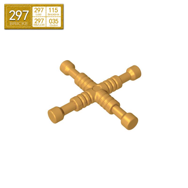 BRICKE 604553 Cross Wrench Compatible with Lego MOC Building Blocks 50g (~157 pieces)