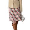 Retro Colorful High-Waist Plaid Midi Skirt for Women - Spring/Fall/Winter 2026 Fashion, Slimming & Hip Covering Design