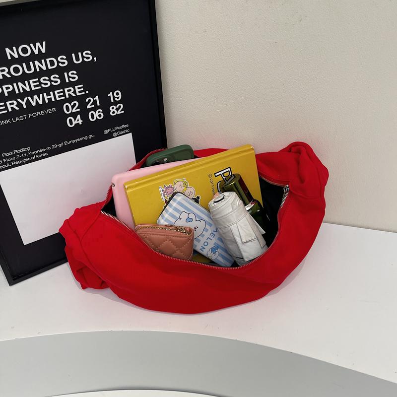 Crossbody-veske Dame Stor Kapasitet Skulderveske Lett Ensfarget Tote-veske