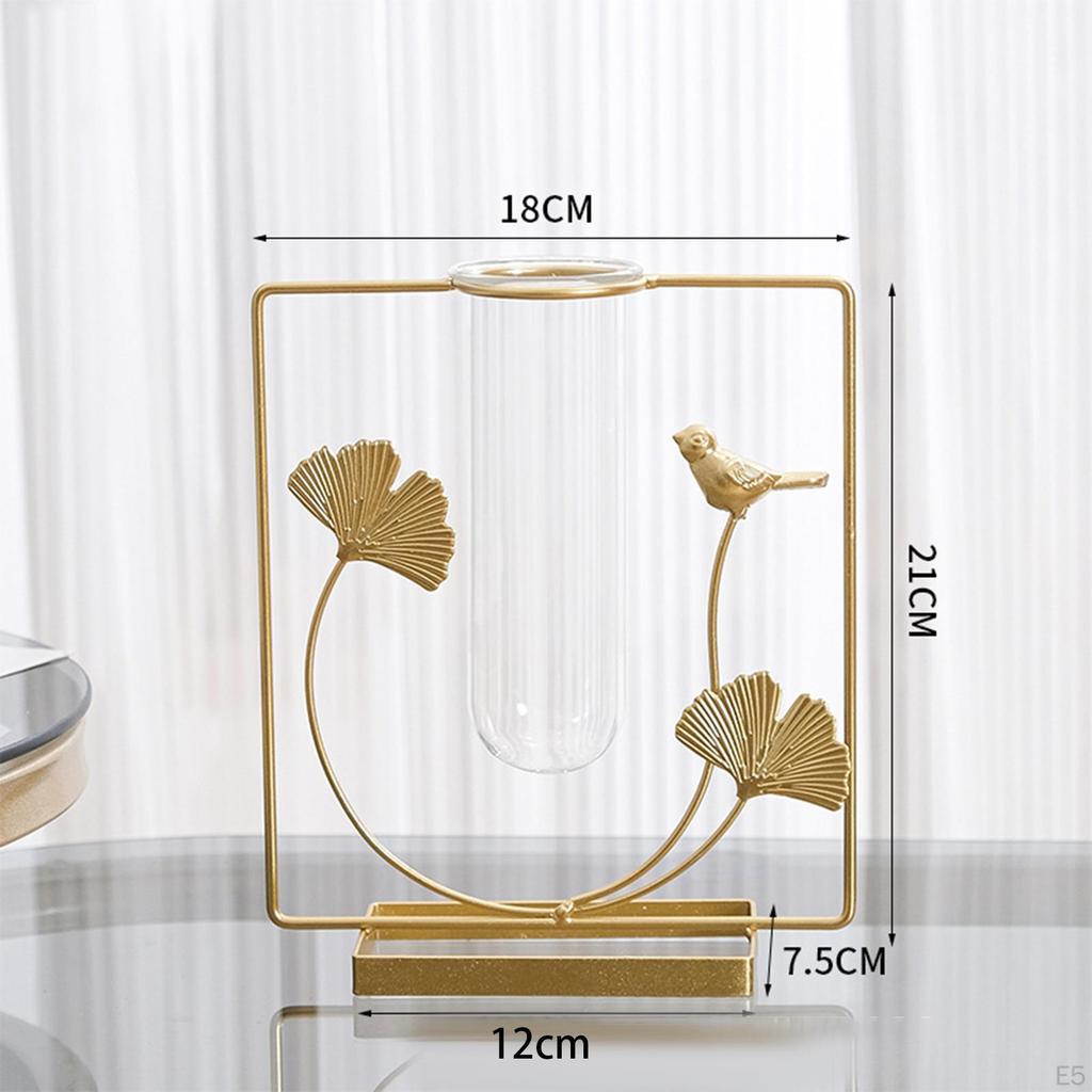 Blumenvase Trockenreagenzgläser Arrangement Pflanzen Pflanzgefäß Topf Innenraumdekor