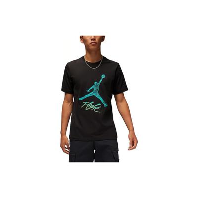 Minimalist Big Logo Print Casual Short Sleeve T-Shirt Men Tops Black DQ7377-010