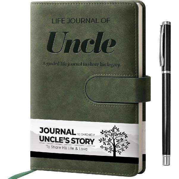 Dad I Want to Know Your Life Story Leather Journal (Hardcover) - Birthday Gifts for Dad - Guided Legacy Journal to Share His Life Story - Ideal Gifts