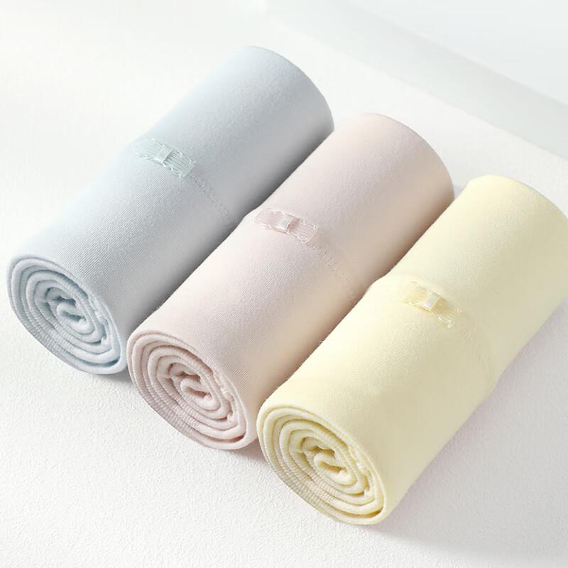 Fen Teng Women's 3-Pack 10A Antibacterial High-Waist Cotton Briefs