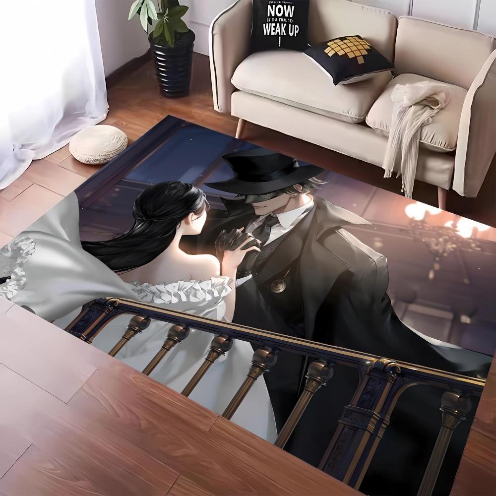 1pc Carpet Game Anime Characters Print for Home Living Room Bedroom Decor Non-slip Rug Floor Mat Comfortable Carpet for Fan Gift