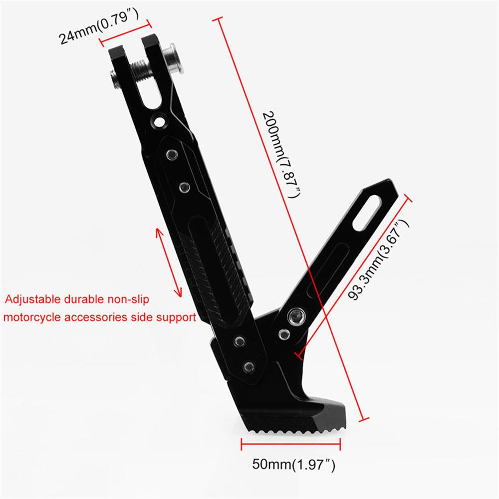 Motorcycle CNC Alloy Adjustable Side Tripod Holder High Quality Cool Styling Fall Protect