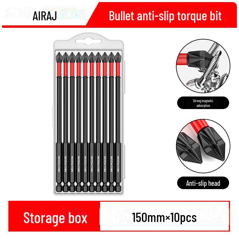 Magnetischer Kreuzschraubendreherkopf aus Wolframstahl, rutschfest, schlagfest, elektrisches Handwerkzeug mit hoher Härte