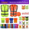 Reflective Safety Vest for Construction and Sanitation Workers with Logo Printing