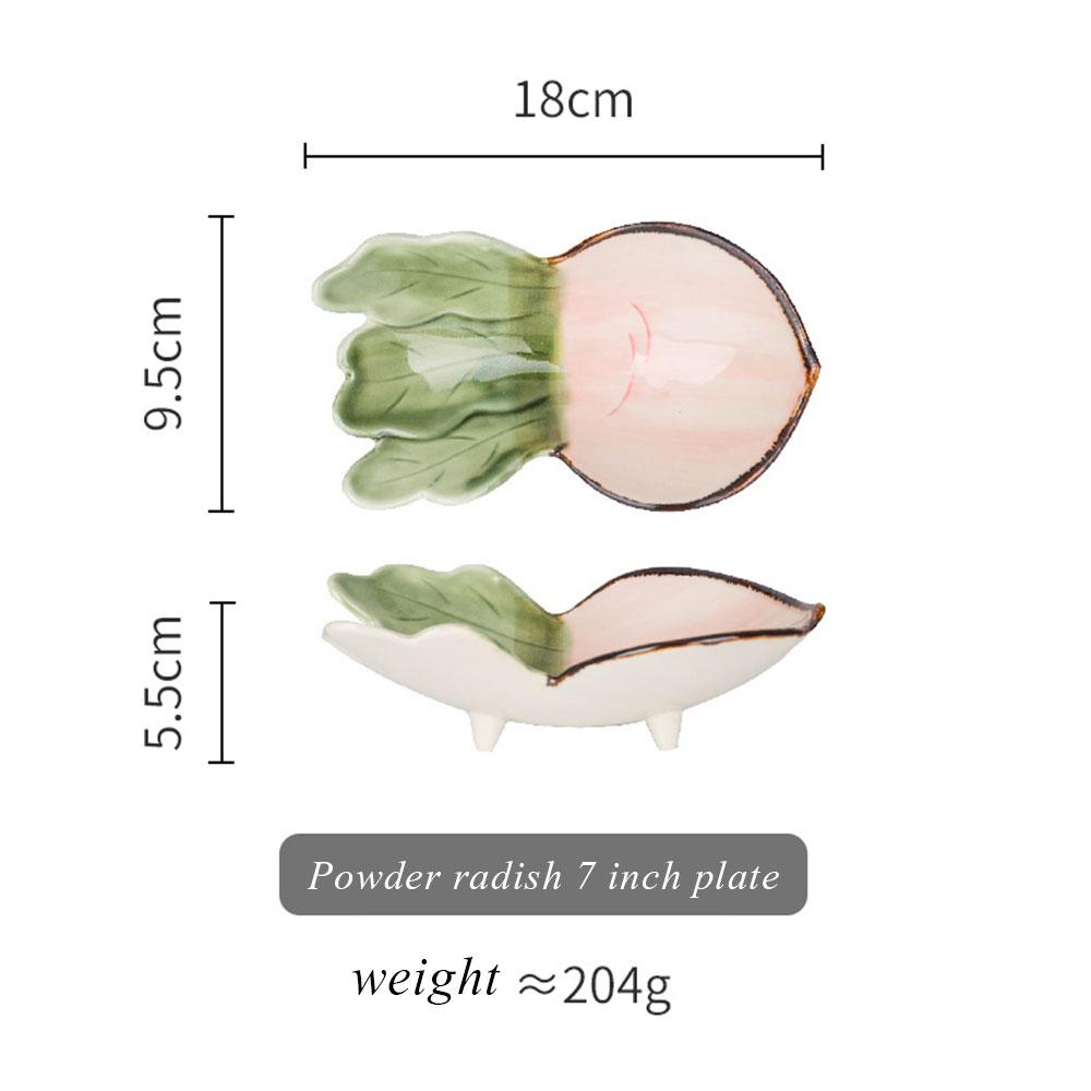 

Creative Cute Design Snack Dish Sauce Dish Dessert Dish Vegetable Shape Salad Plate Children s Dinner Plate Home DecorationPlate