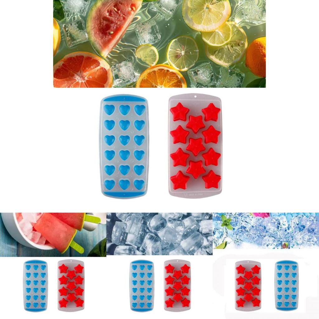 Silikonová forma na led s 11 kostkami se zábavnými ovocnými vzory Ideální pro zábavu a večírky