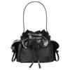 Drawstring Closure Design Bucket Bag Women Handbags Black A10471-900