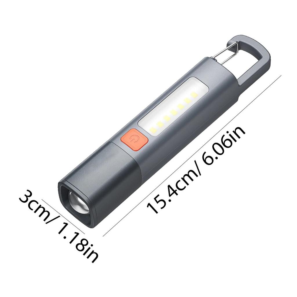 Super Bright LED Flashlight XPE Torch Light With Hook Camping Fishing Light USB Rechargeable Zoomable Waterproof Flashlight