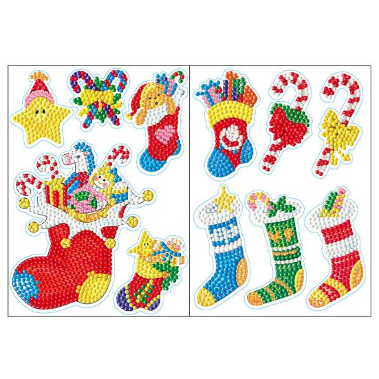 

1 комплект, наклейки со стразами, широкое применение, экологически чистые рождественские наклейки с изображением футбола A