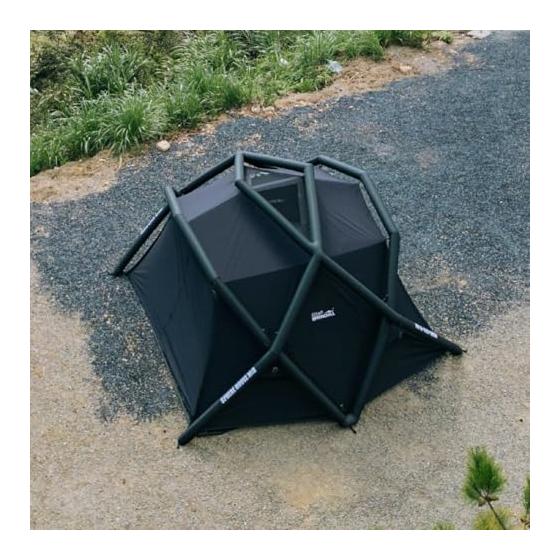 Springhill Air Dome Tent TC Tent for 4-6 People with Chimney Hole Family Camping Dome Shape TC Dome Shelter Air Tent TPU & Mesh Door Snow Skirt