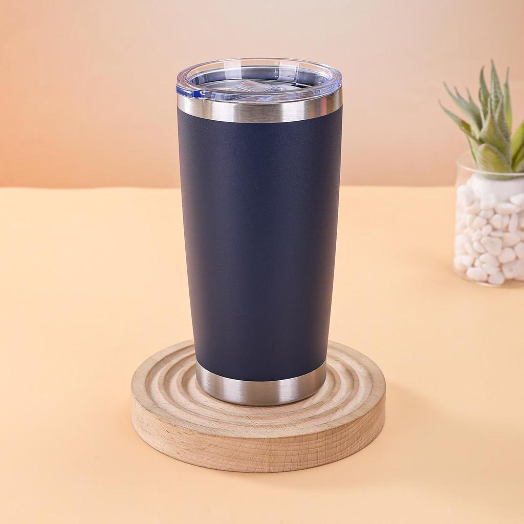 20oz Multicolor Double-Wall 304 Stainless Steel Car Thermos with Lid