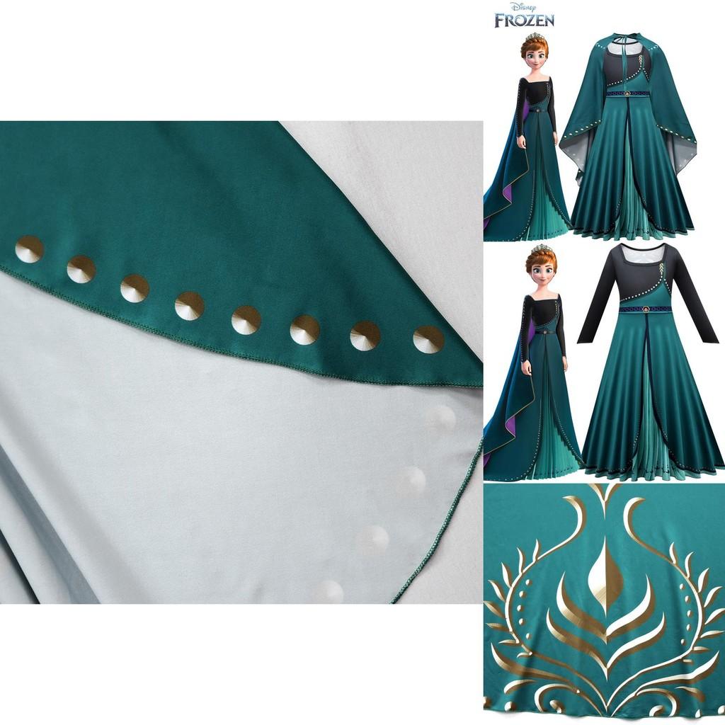 Ledové království Anna Princezna Cosplay Kostým Šaty Plášť Oblečení Maškarní Párty