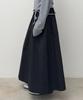Daiaegeuneol Stitched Trapeze Skirt (Black)