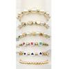720pcs/Box Golden Star Heart Round CCB Spacer Beads with ABS Imitation Pearls Set for DIY Fashion Jewelry Making