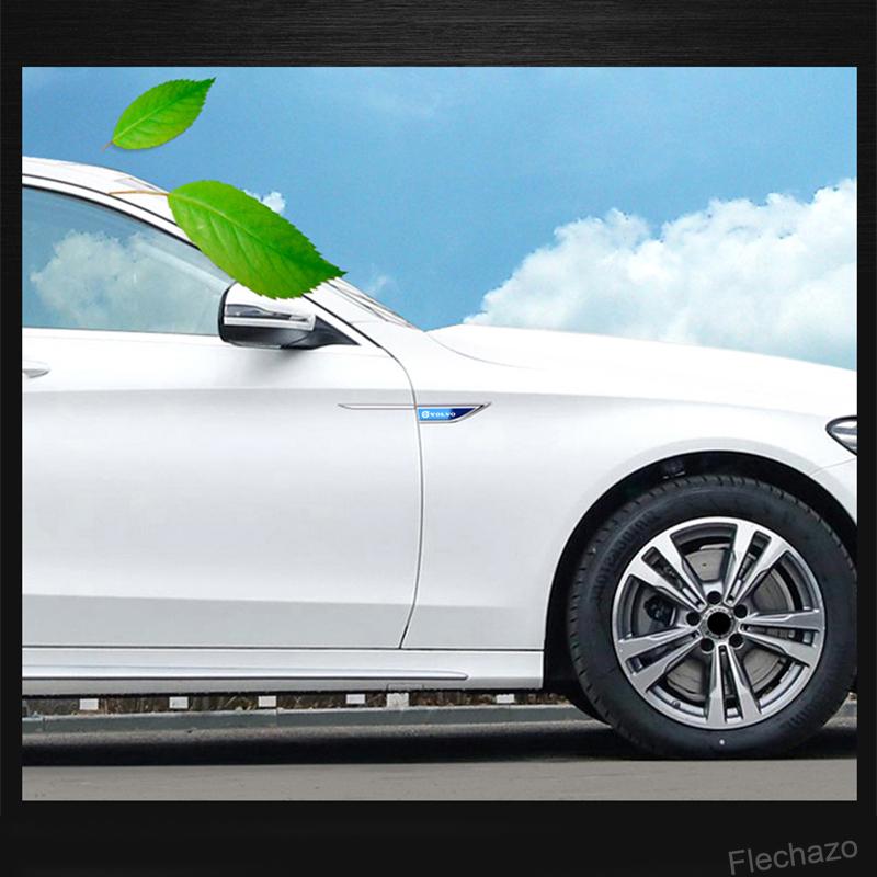 2PCS Metal Alloy Car Body Side Wing Fender Decoration Stickers For Volvo C30 S80 V70 XC60 V60 V40 S60 XC90 XC40 FH500 V50 FH16