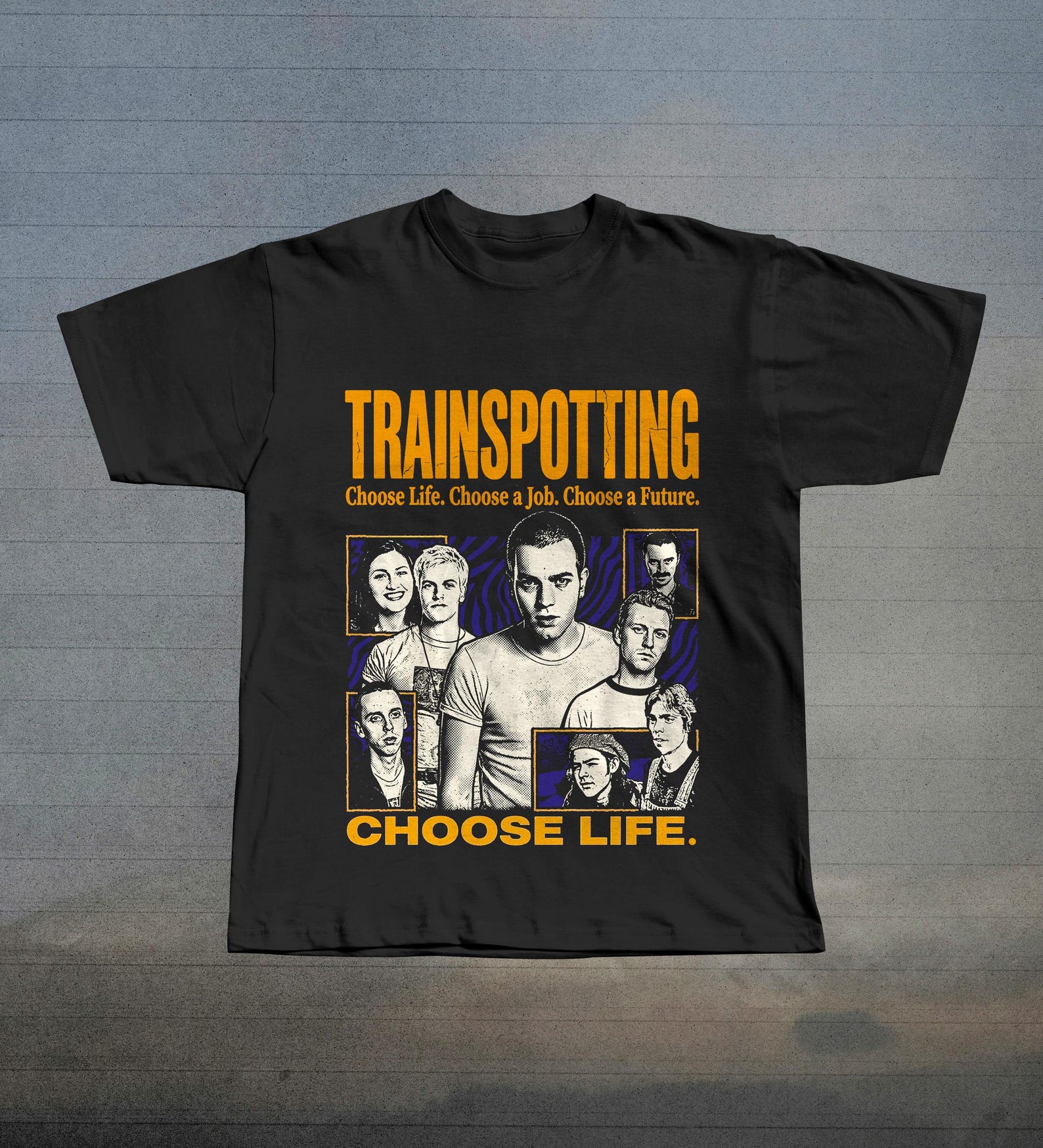 Trainspotting Movie Graphic Tee | Choose Life Film Shirt | 90s Brit Cinema T-Shirt S