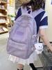 Nylon School Backpack For Girls And Boys With Design And Animal Print For Middle School Use