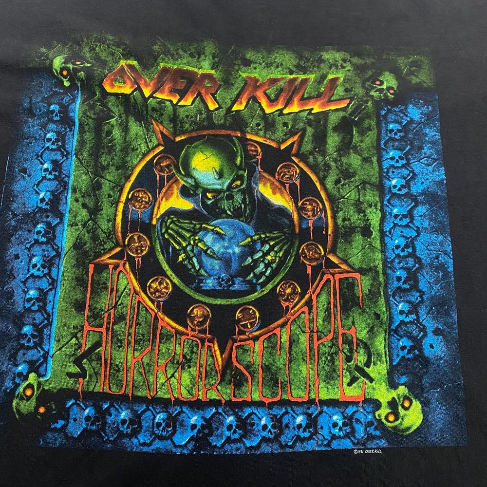 Черная футболка группы Overkill Хлопок Полный размер S-5XL Унисекс Унисекс футболка XXXL