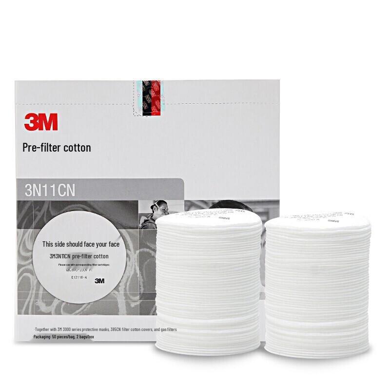 3M 3N11CN Pre-Filter for 3000 Series Respirators, 100 Count