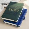 Lined Writing Notebook for Notes 2027 English Weekly Planner A5, 320 Page Schedule with Elastic Monthly Index Productivity Band & Pen Holder,