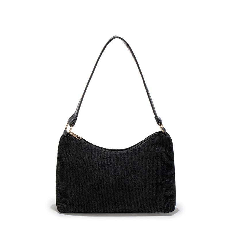 New hot-selling corduroy handbag large-capacity zipper messenger bag adjustable shoulder strap single shoulder