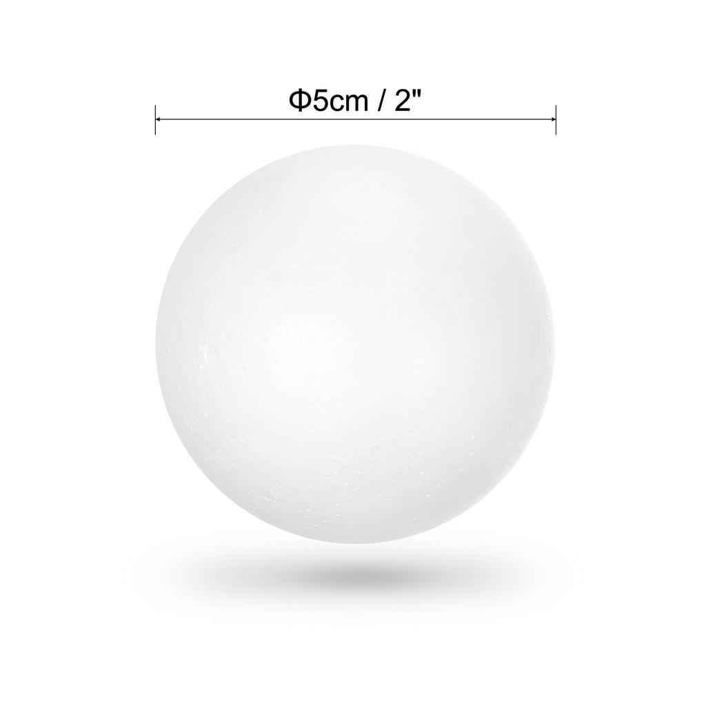 56Pcs 2" White Polystyrene Foam Balls Smooth Round Solid Ball for Crafts Art DIY Household Party Decorations