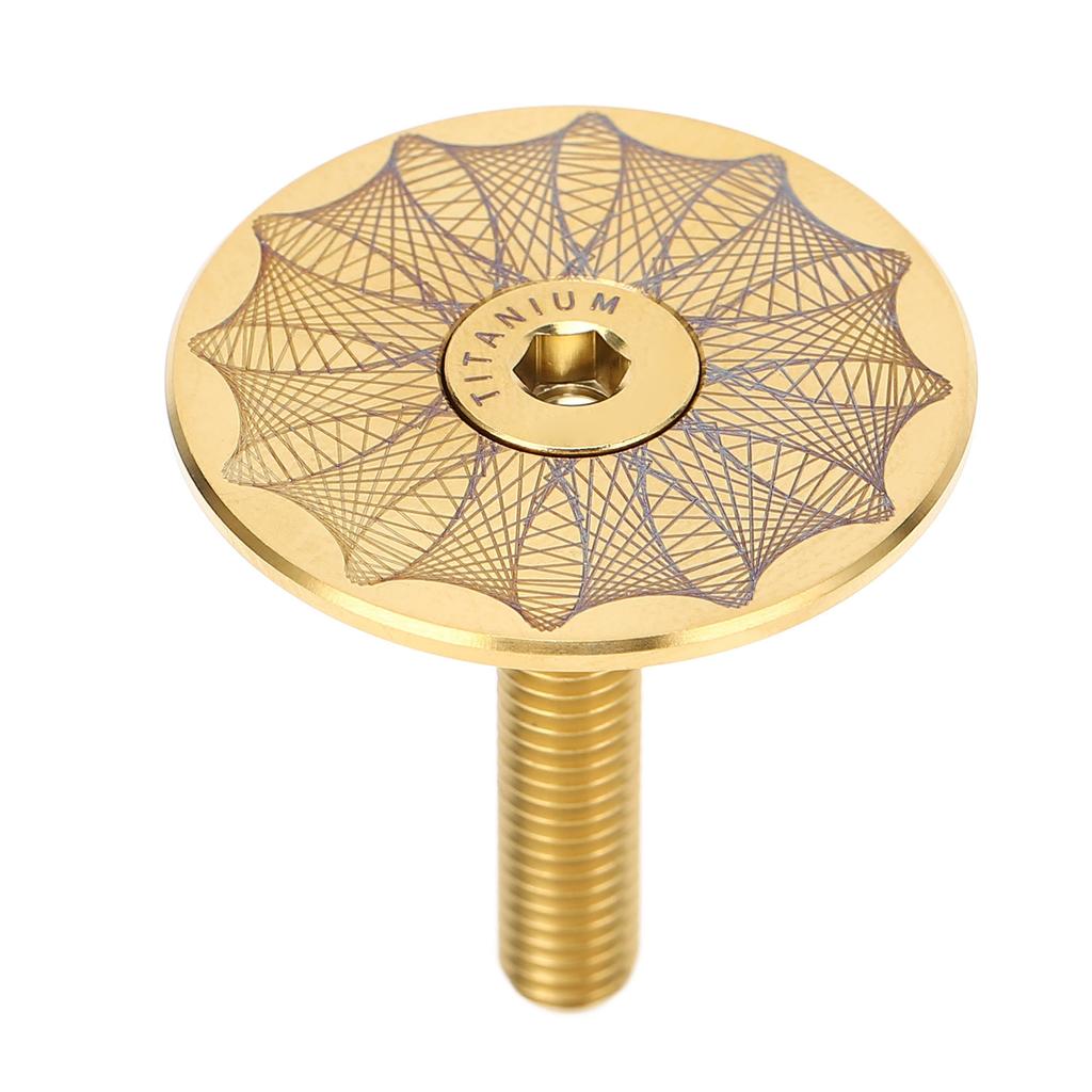 Headset Top Cap 28.6mm Ti Alloy Excellent Heat Dissipation Headset Cover for Mountain Bike Road