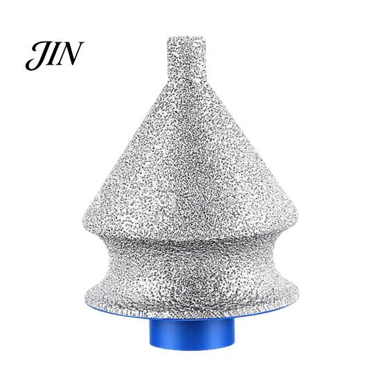 Quartz Drill Bit Diamond Chamfering for Grinder, 4-in-1 Hole Saw, Beveling Grinding Head Arc Trimming Chamfering/Hole Enlarging/Polishing/Arc