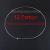 304 Stainless Steel Collar Neck Ring Necklace Silver Color For Women Men Fashion Gifts 40cm/45cm long, 1 Piece
