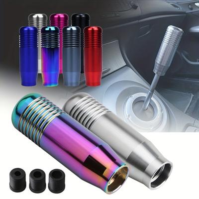 Universal 8.5cm Manual Car Gear Shift Knob Aluminium Alloy Racing Automatic Shift 7 Color Gear Shift Knob Auto Transmission Amag
