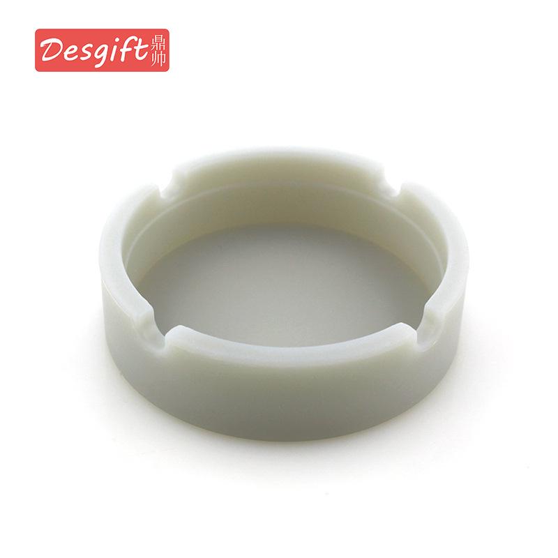 Round Soft Silicone Camouflage Ashtray with Logo - Multi-color Smoking Accessory Holder