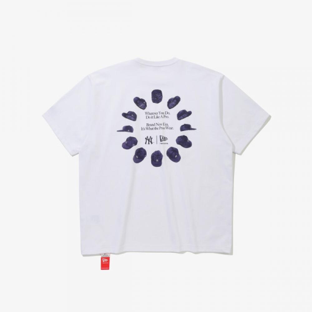 New Era New York Yankees 59fifTy Circle T shirT whiTe