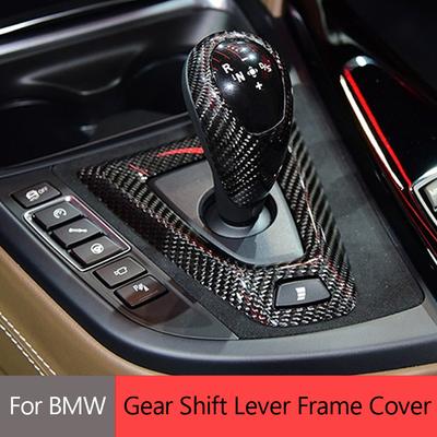 True Carbon Fiber Gear Shift Knob Cover Trim For BMW M2 F87 M3 F80 M4 F82 M5 F83 F10 F85 X5M F86 X6M F12 F13