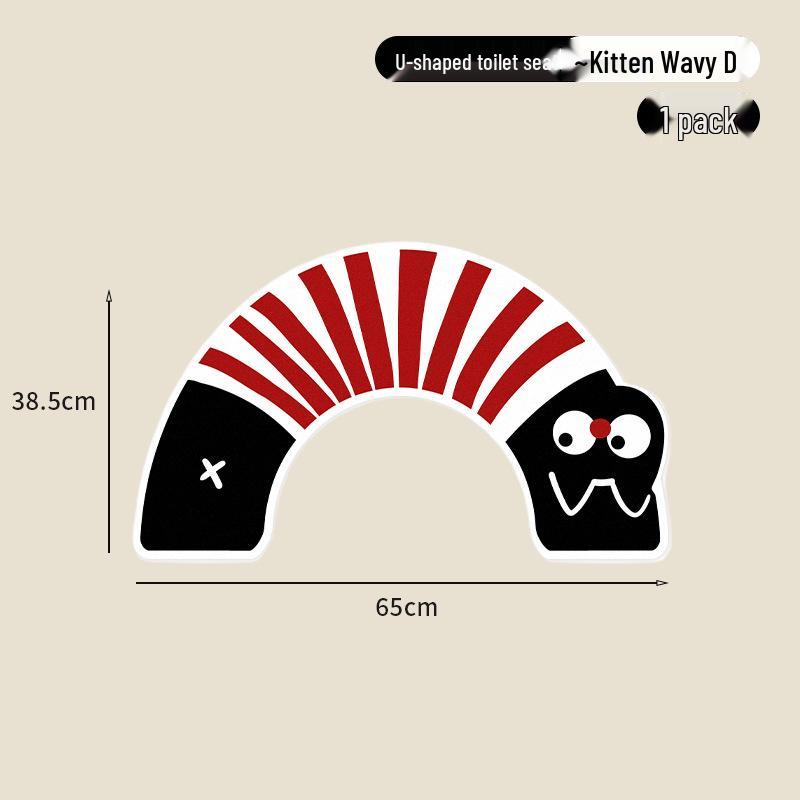 Dackel Cartoon U-förmige Rutschfeste Schnelltrocknende Badematte