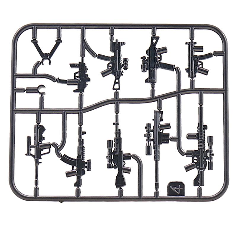 Modern Special Forces Figures Military Weapons Building Blocks Army Soldier City Police Multicolour AK Accessories Bricks Toys