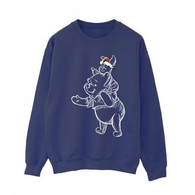 Kadın/Bayan Winnie The Pooh Piglet Noel Sweatshirt