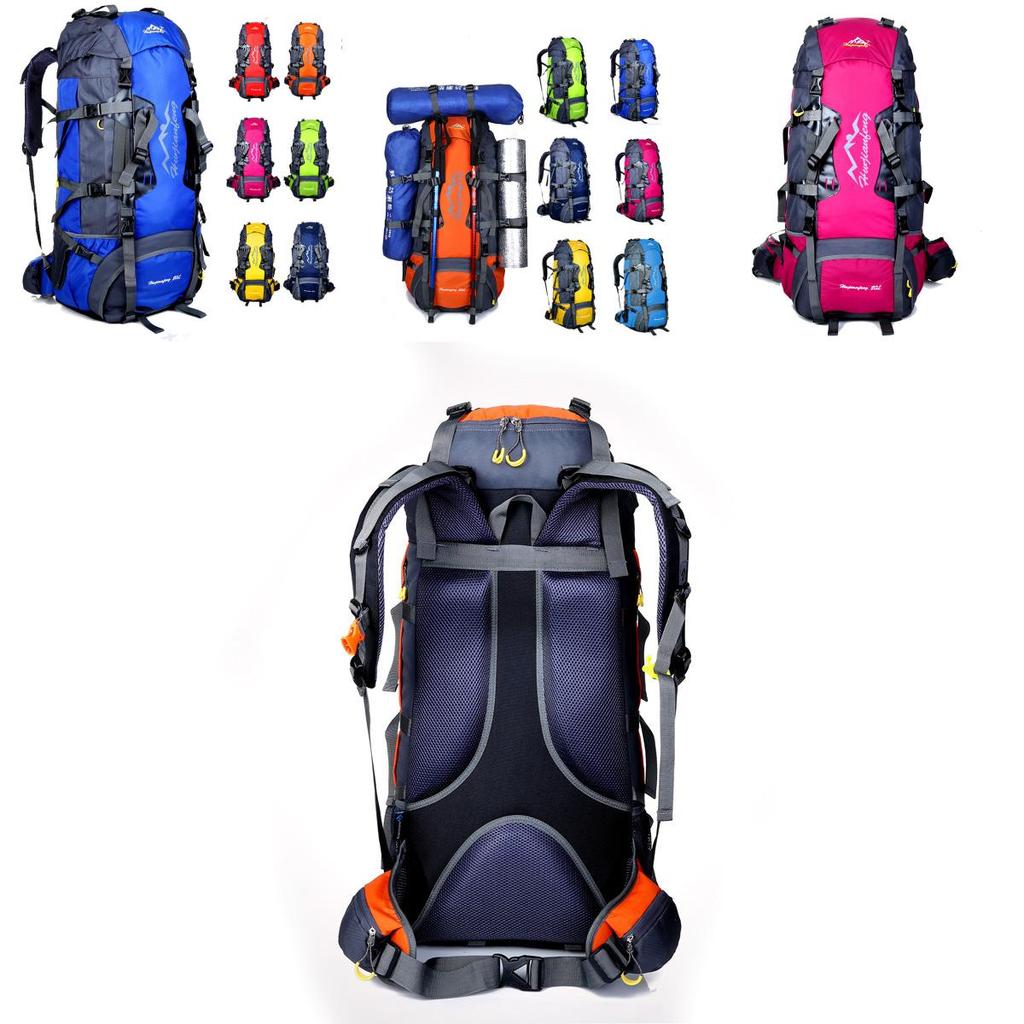 Marvel 80l Nylon Hiking Backpack With Ventilated Padding For Outdoor Adventures Special Characters Included