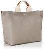 Scotch Grain Neo Leather A4 Tote Bag Plain BREATH Light Gray [TOPKAPI] Women's