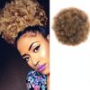 Chignon Afro Puff Coda di cavallo Coulisse Chignon Parrucchino Corto sintetico Riccio crespo Finto