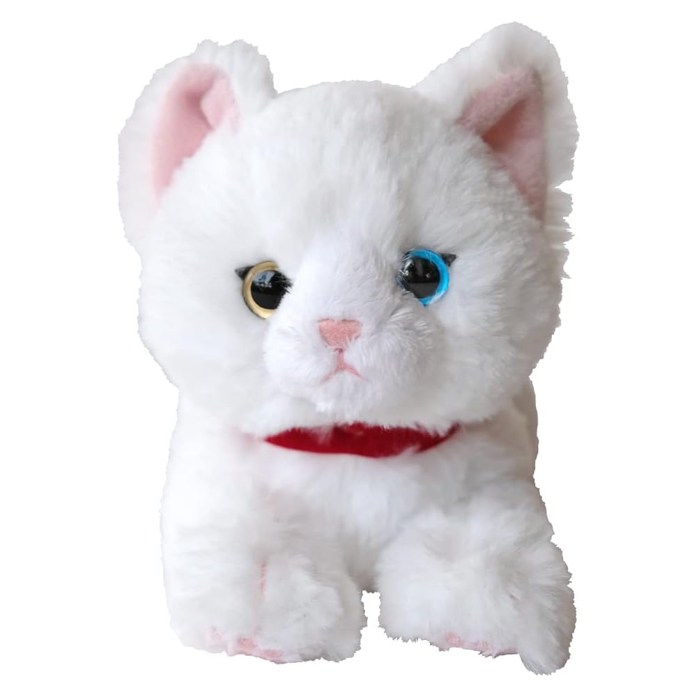Sanlemon Odd-Eyed Cat Plush Toy 11x29x12cm Cute Animal Stuffed Toy