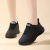 Leather waterproof shoes, black soft-soled casual sports shoes, sports lightweight, comfortable and non-slip shoes, spring and autumn
