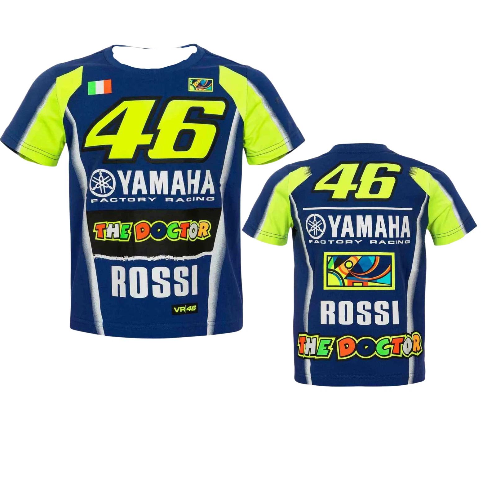 Valentino Rossi 46 Racing Legende T-Shirt - Neu Herren Sommer Outdoor Training Lässig Mode Vielseitiges Oberteil XS