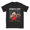 Straw Hats MonkeyLuffyy TShirts for Unisex Women One Piece Japan Anime Humor 100 Cotton Tees Short Sleeve T Shirt Summer Tops